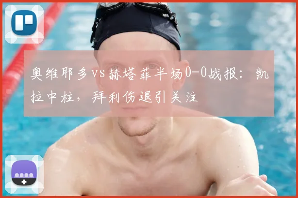 奥维耶多vs赫塔菲半场0-0战报：凯拉中柱，拜利伤退引关注